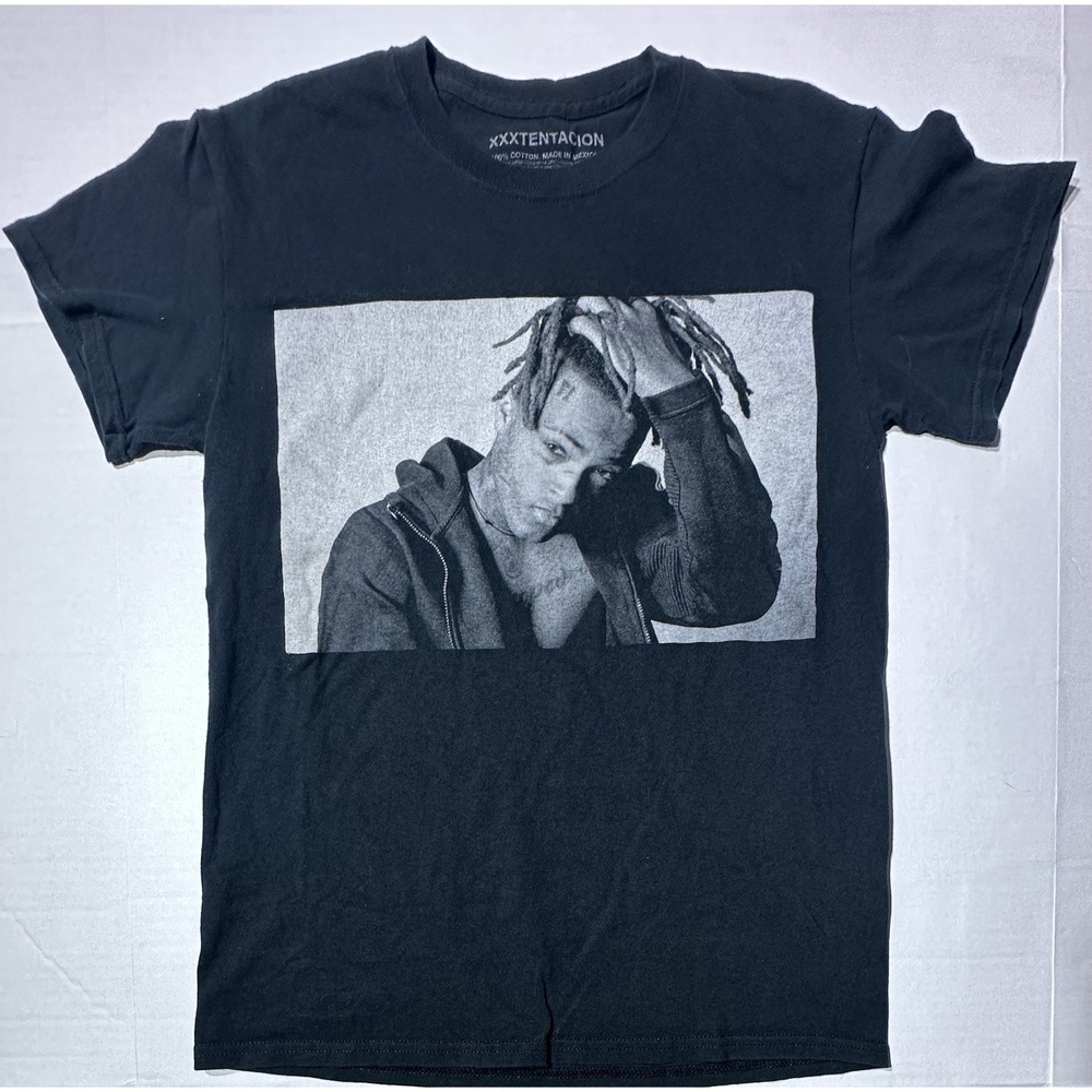 Xxxtentacion T Shirt Adult Small black Double‎ Aided Graphic